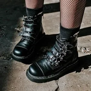 tuk Shoes Tuk Anarchic Skull Buckle Boots Size Poshmark